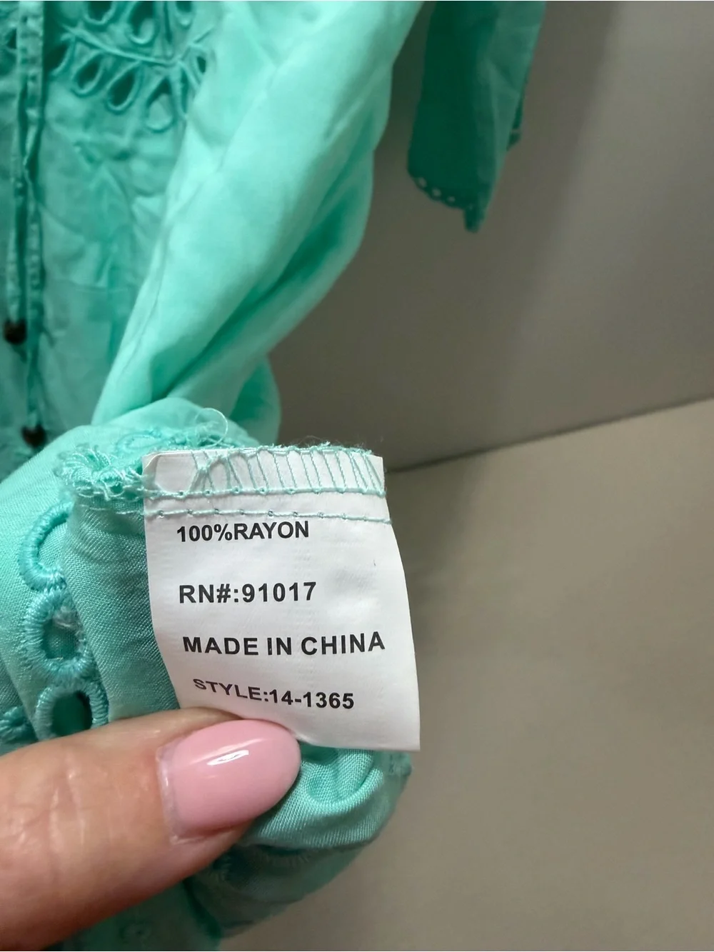 Solitaire Mint Lace-Up Eyelet Swim Coverup Tunic